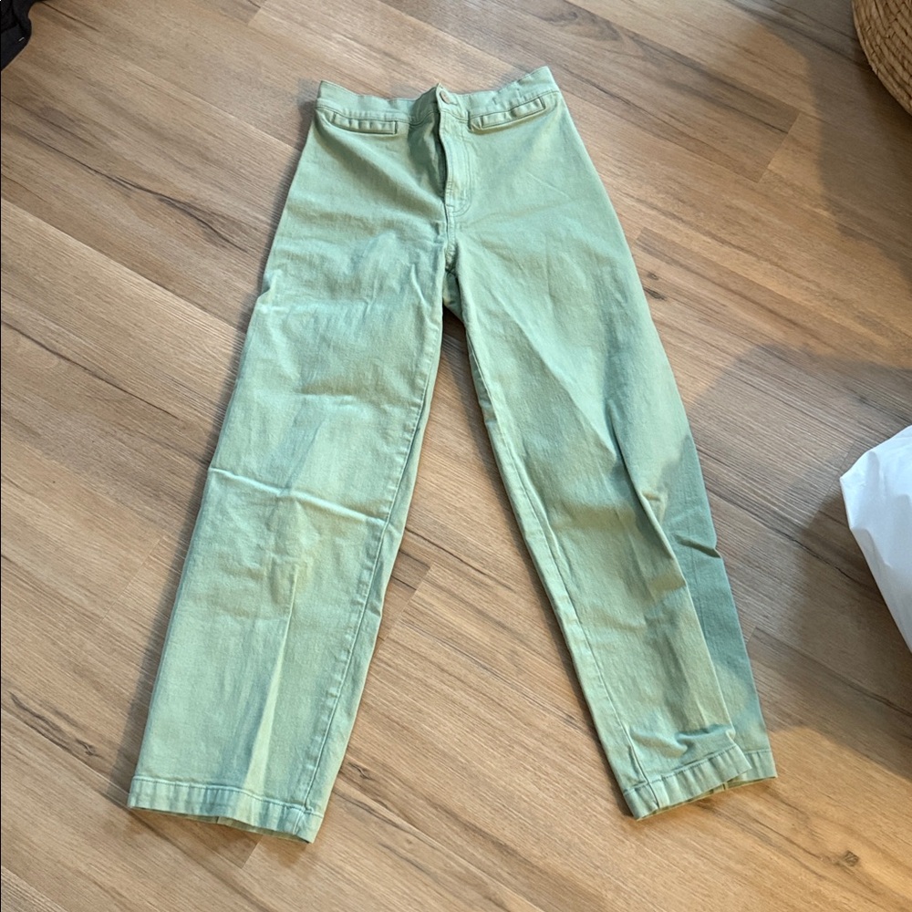 Madewell Green High-Waisted Pants